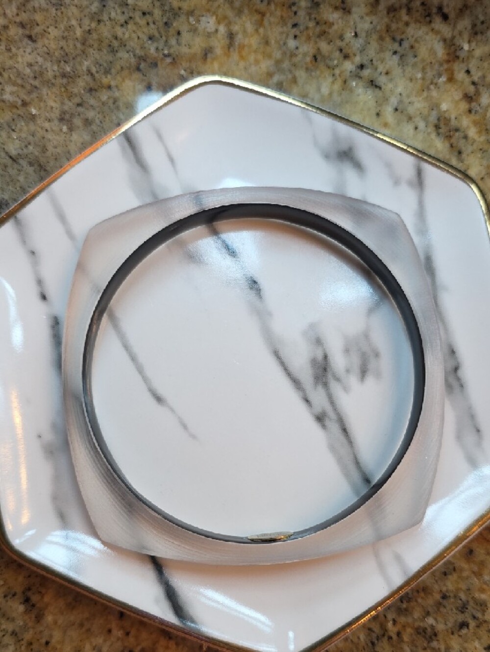 Alexis Bittar Lilac Lucite Bangle Bracelet - Picture 3 of 6